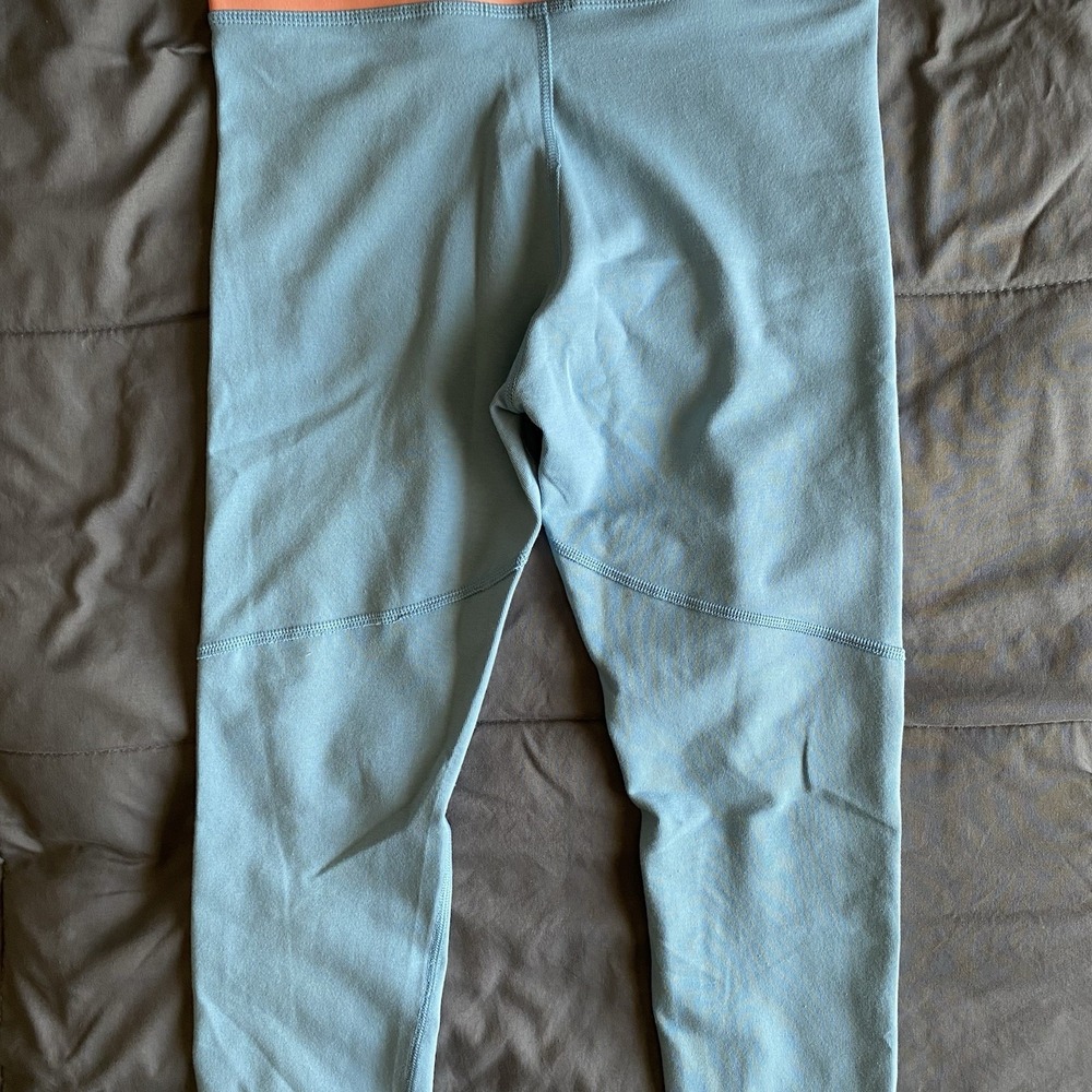 NWT Girls Large Nike Air Blue Teal Leggings Skinny Tight Athletic Orange Sporty - Picture 7 of 9